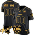 Custom Name/Gender Raiders 2024 Vapor Limited Gold Jersey - 65th Anniversary - All Stitched