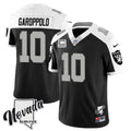 Men's Las Vegas Raiders 2023 Nevada Sliver State Patch Jersey - All Stitched